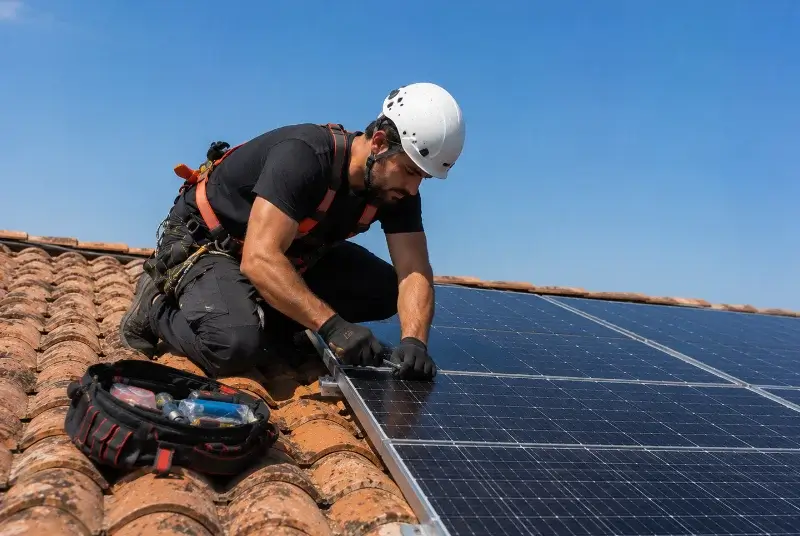 Maintenance et monitoring de panneaux solaires à Cadolive
